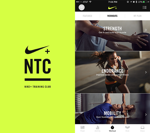 Everyday UX - Nike Training Club (NTC) App | Yingying Zhang